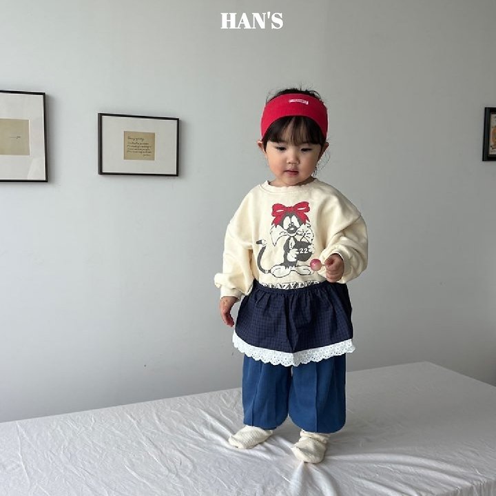 Han's - Korean Children Fashion - #prettylittlegirls - Layered Check Apron - 3