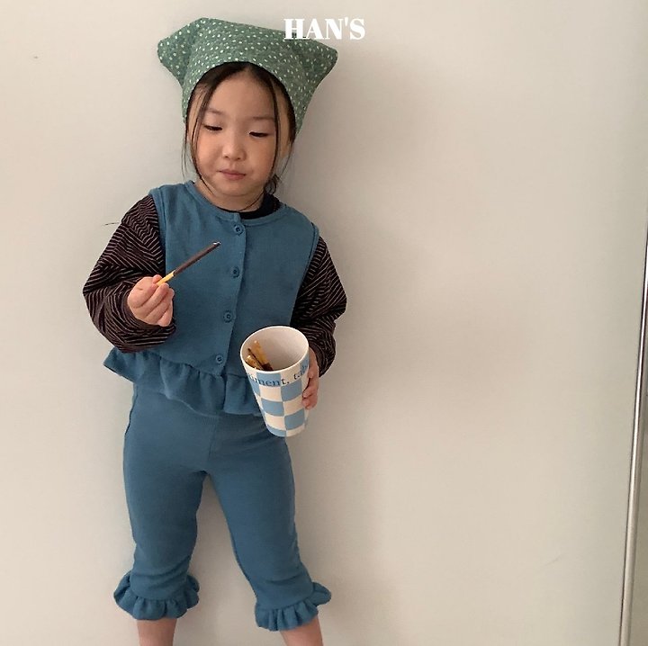 Han's - Korean Children Fashion - #prettylittlegirls - Cotton Stripe Tee - 10