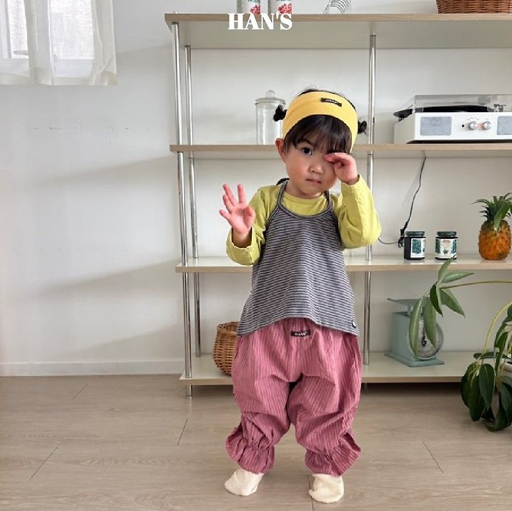 Han's - Korean Children Fashion - #todddlerfashion - Striped Halter Tee - 8