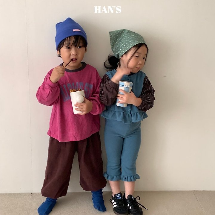 Han's - Korean Children Fashion - #todddlerfashion - Cotton Stripe Tee - 11