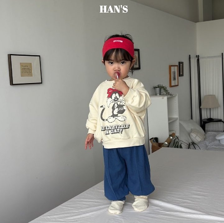 Han's - Korean Children Fashion - #todddlerfashion - Ribbon Cat Sweatshirt - 7