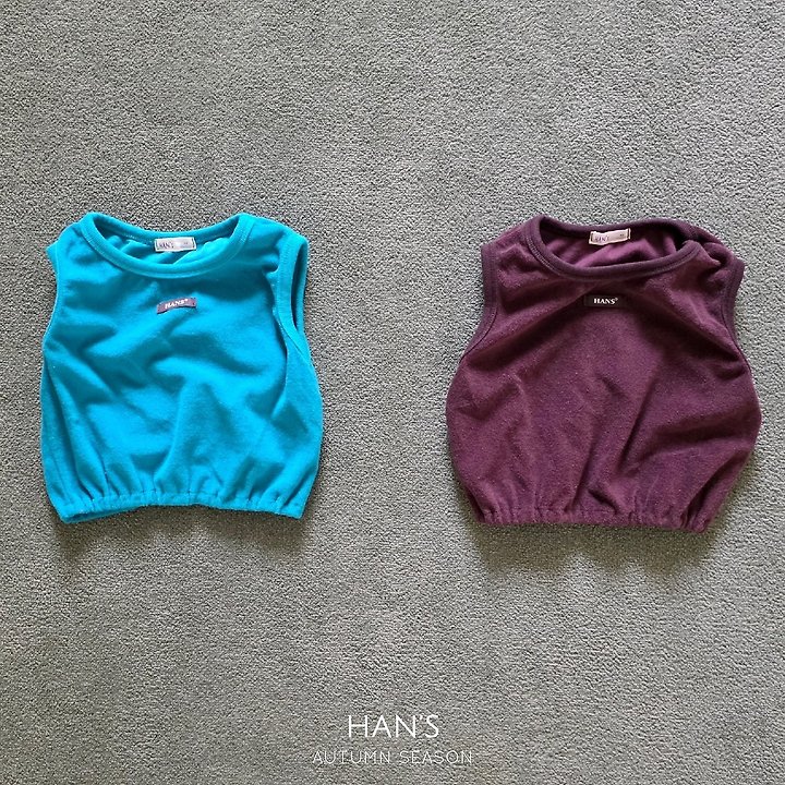 Han's - Korean Children Fashion - #toddlerclothing - Terry Sleeveless Top