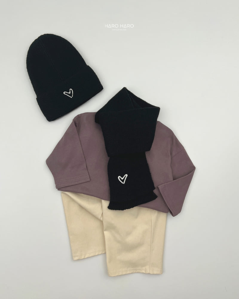 Haro Haro - Korean Children Fashion - #childofig - Love Beanie Muffler Set - 5