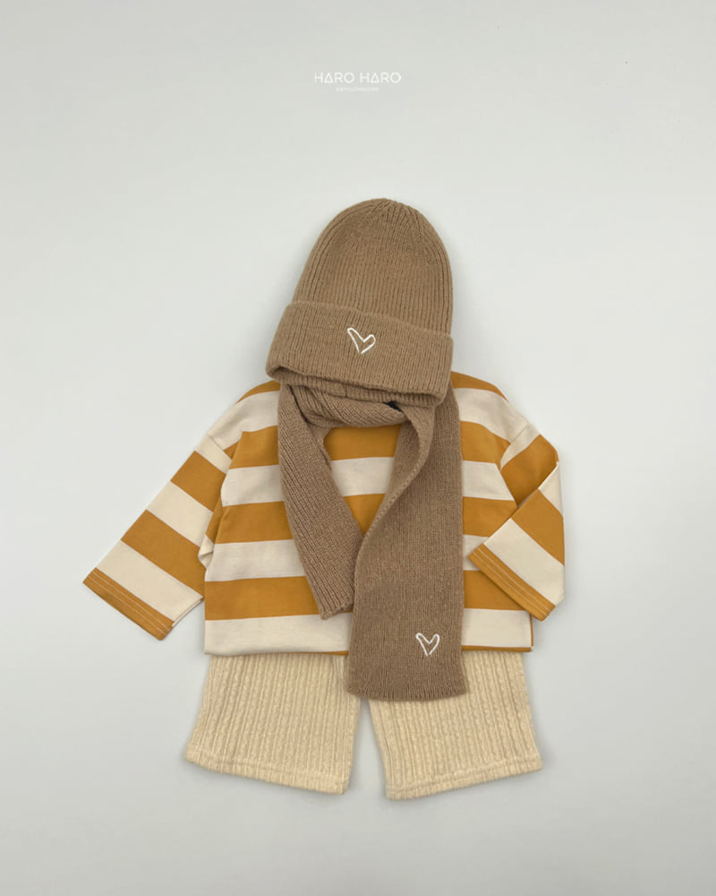 Haro Haro - Korean Children Fashion - #childofig - Love Beanie Muffler Set - 6