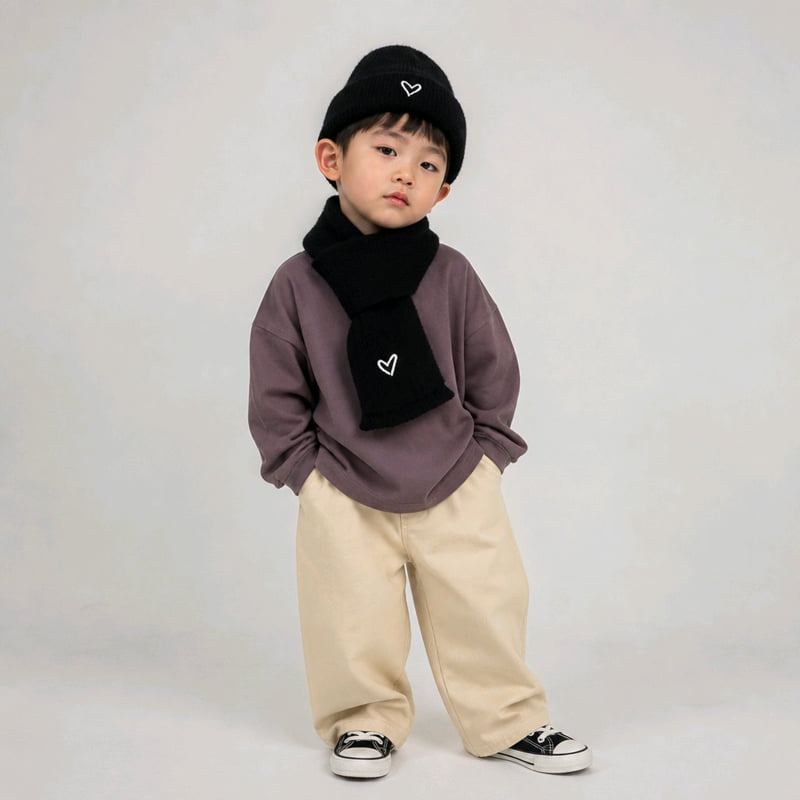 Haro Haro - Korean Children Fashion - #fashionkids - Love Beanie Muffler Set - 10
