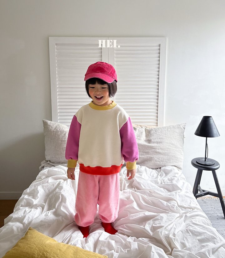 Hei - Korean Children Fashion - #Kfashion4kids - Block Sweatshirt - 2