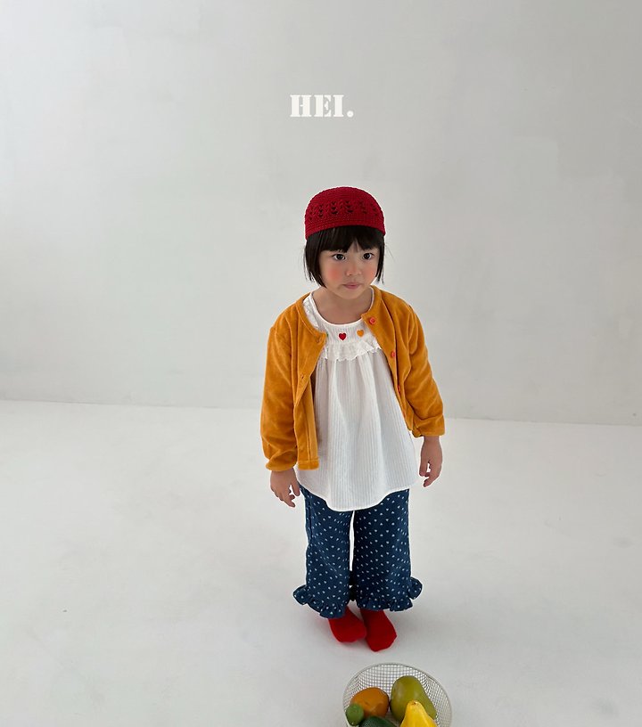 Hei - Korean Children Fashion - #stylishchildhood - Frill Denim Pants - 4