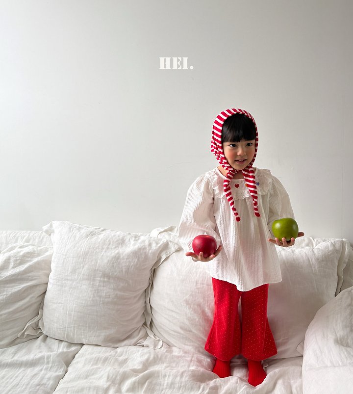 Hei - Korean Children Fashion - #childrensboutique - Heart Blouse - 8