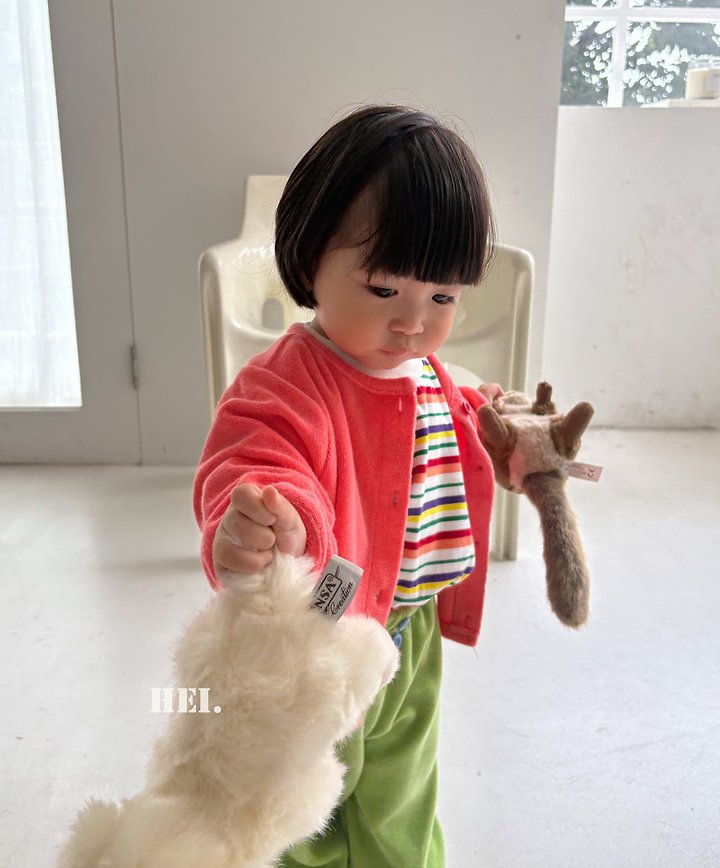Hei - Korean Children Fashion - #discoveringself - Multi Striped Tee - 12