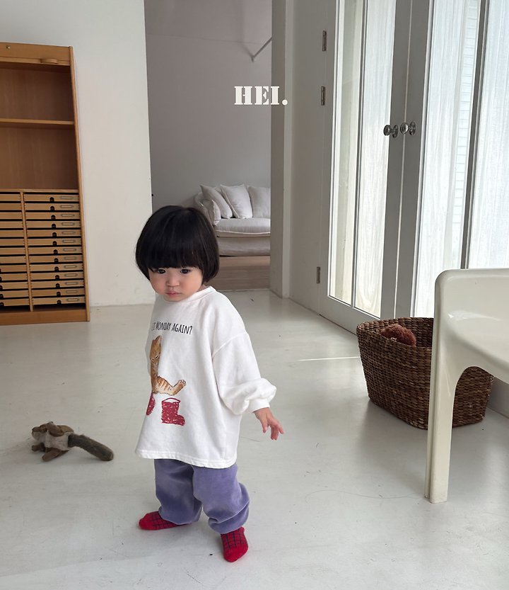 Hei - Korean Children Fashion - #designkidswear - Meow Long Tee - 4