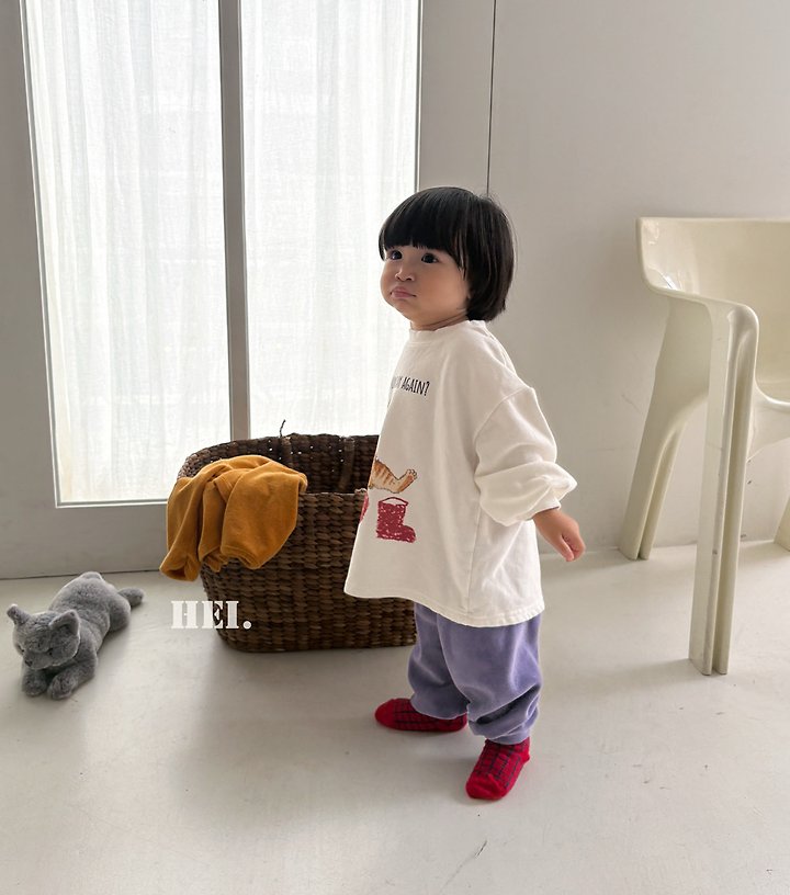 Hei - Korean Children Fashion - #kidsstore - Meow Long Tee - 7