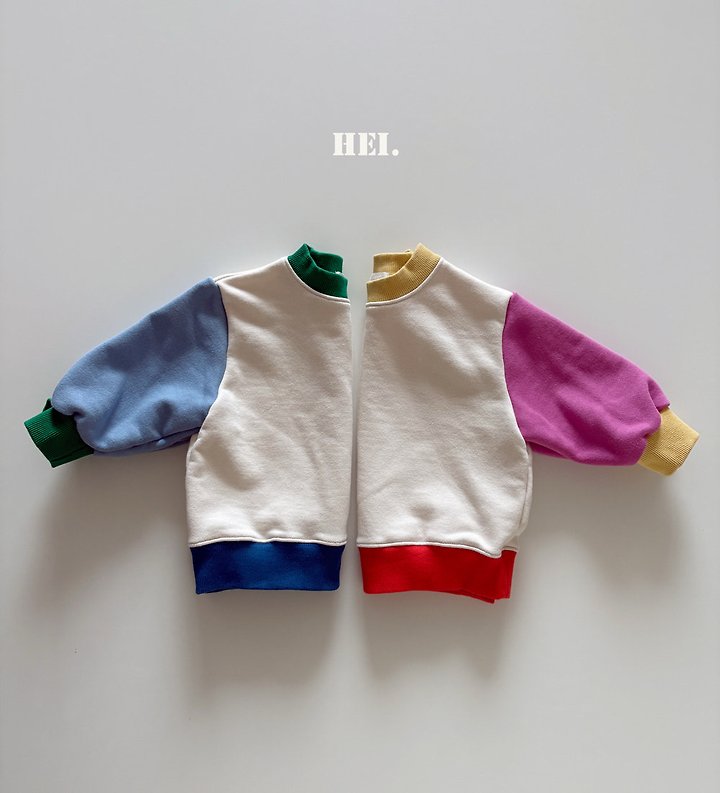 Hei - Korean Children Fashion - #kidzfashiontrend - Block Sweatshirt
