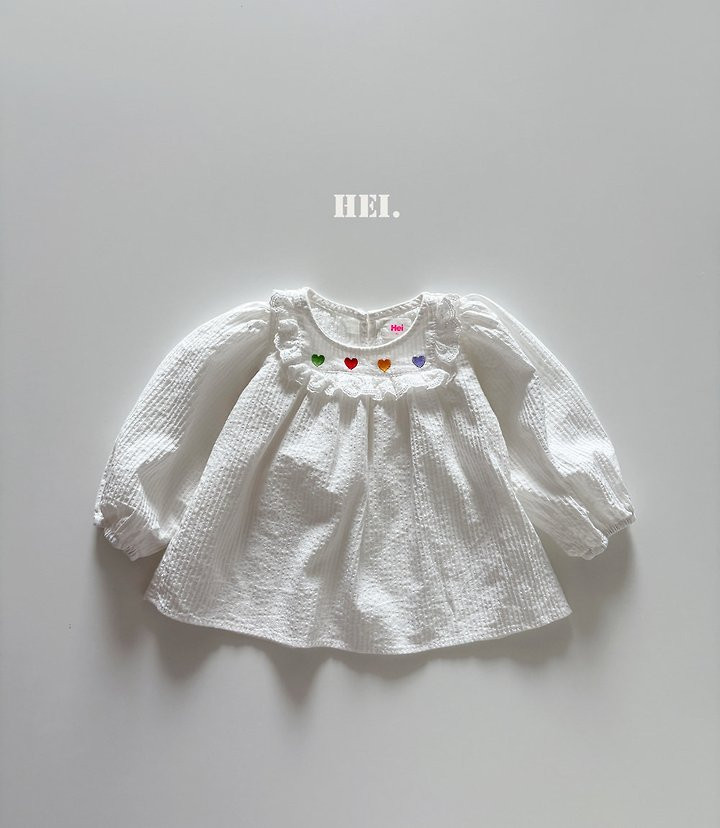 Hei - Korean Children Fashion - #magicofchildhood - Heart Blouse