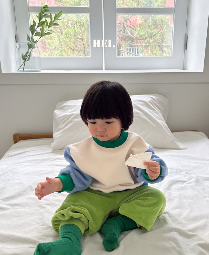 Hei - Korean Children Fashion - #littlefashionista - Block Sweatshirt - 4