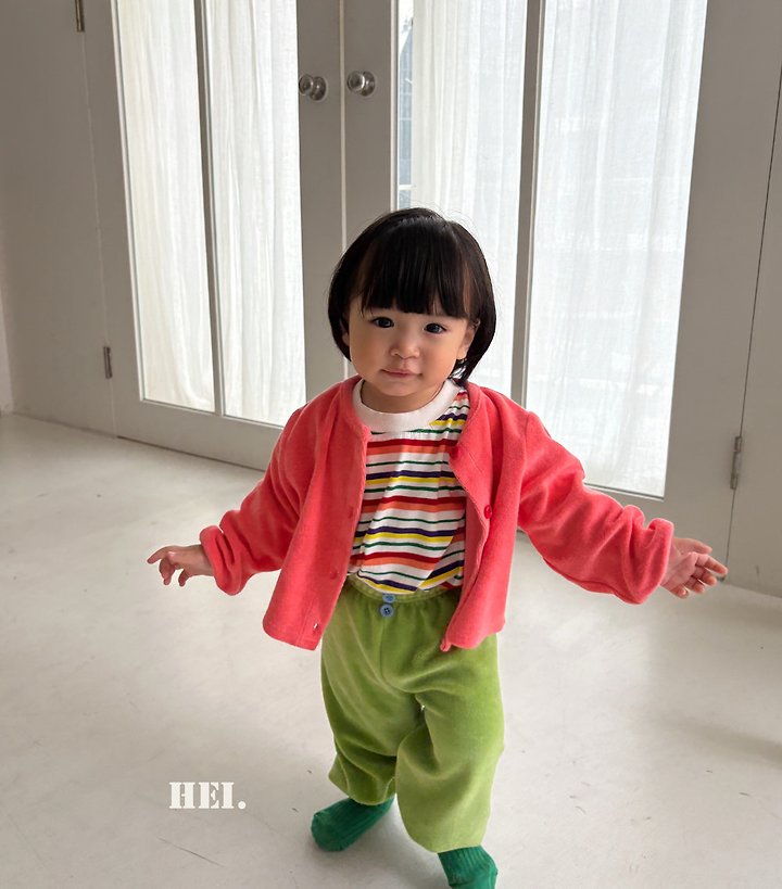 Hei - Korean Children Fashion - #magicofchildhood - Multi Striped Tee - 4