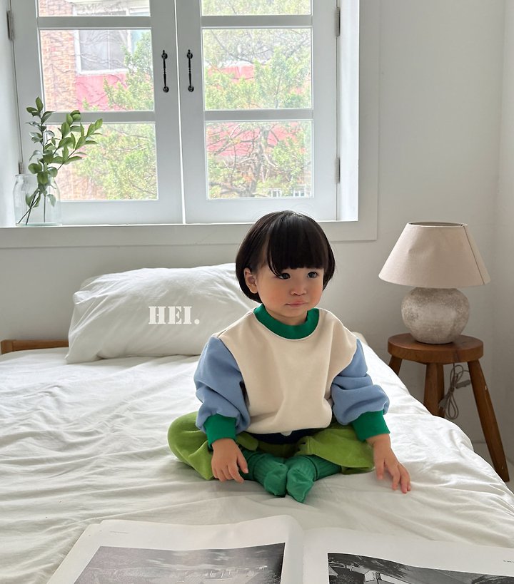 Hei - Korean Children Fashion - #minifashionista - Block Sweatshirt - 5