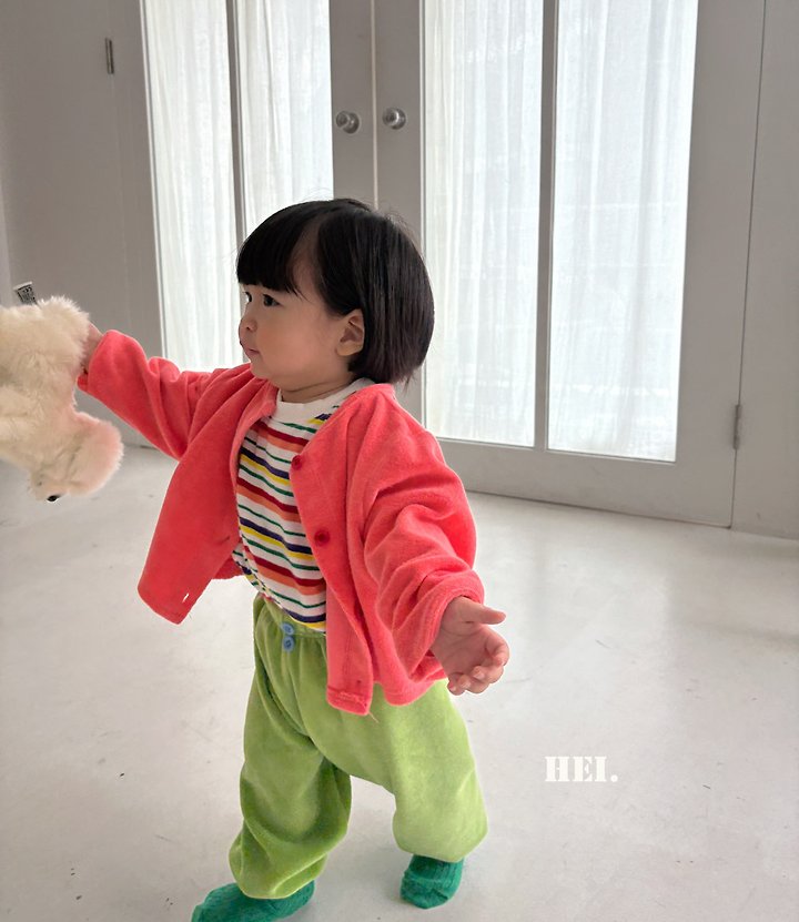 Hei - Korean Children Fashion - #prettylittlegirls - Multi Striped Tee - 5