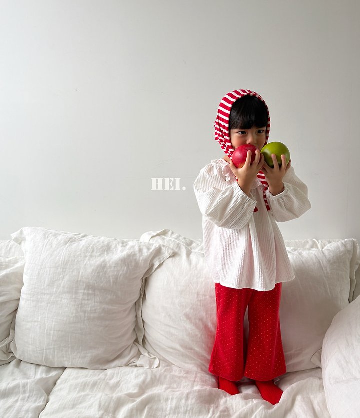 Hei - Korean Children Fashion - #stylishchildhood - Heart Blouse - 6