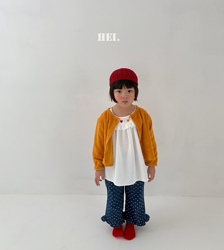 Hei - Korean Children Fashion - #stylishchildhood - Frill Denim Pants - 3
