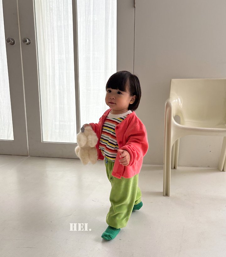 Hei - Korean Children Fashion - #todddlerfashion - Multi Striped Tee - 6