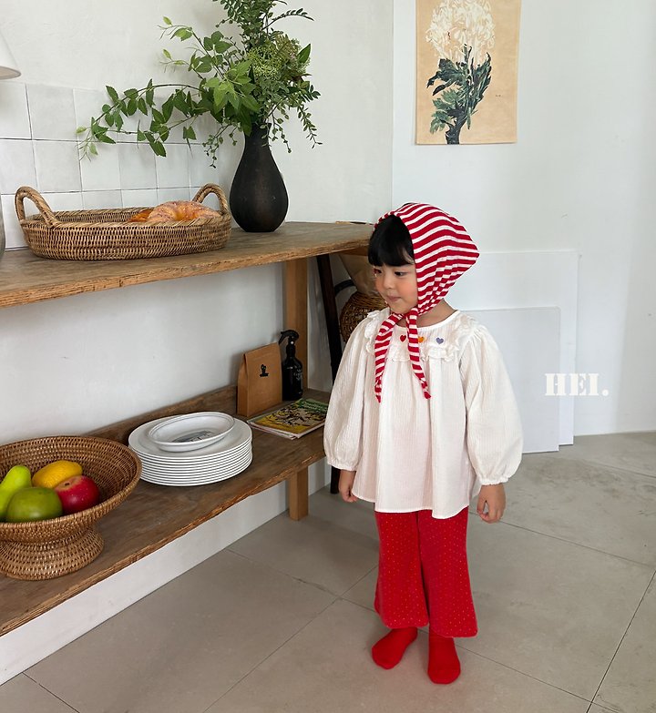 Hei - Korean Children Fashion - #prettylittlegirls - Heart Blouse - 4