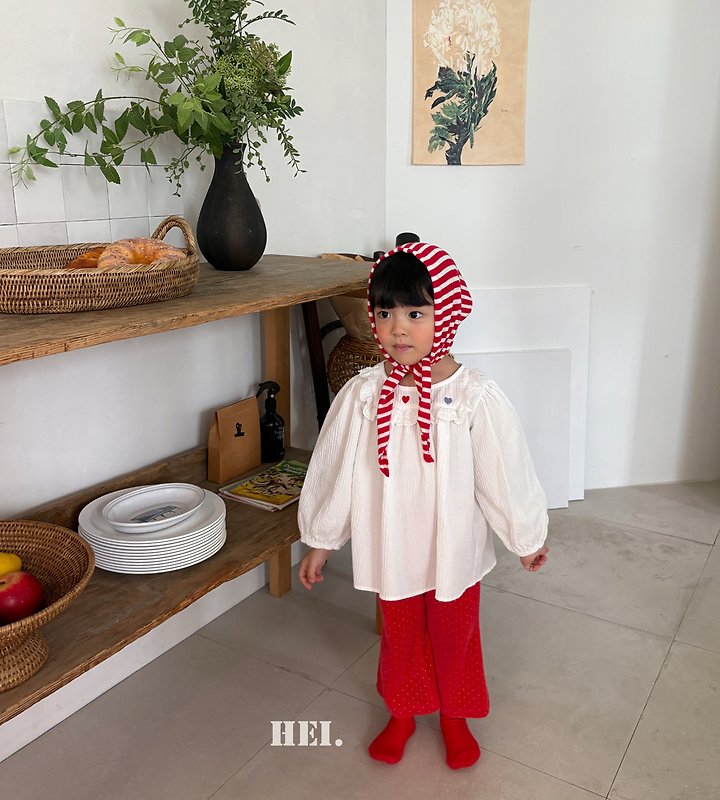 Hei - Korean Children Fashion - #toddlerclothing - Heart Blouse - 5