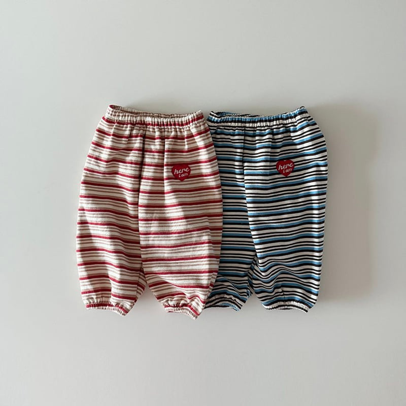 Here I Am - Korean Baby Fashion - #babyboutique - Stripe Jogger Pants