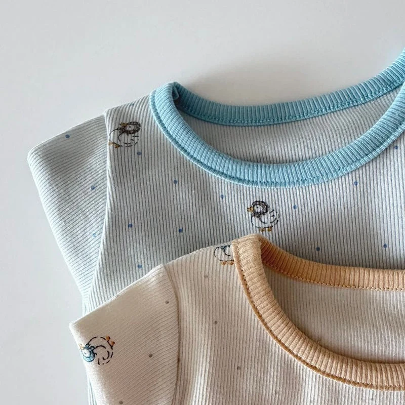 Here I Am - Korean Baby Fashion - #babyboutique - Five Guys Pajamas - 7