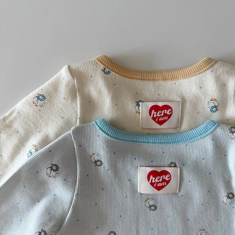 Here I Am - Korean Baby Fashion - #babyboutique - Five Guys Pajamas - 8