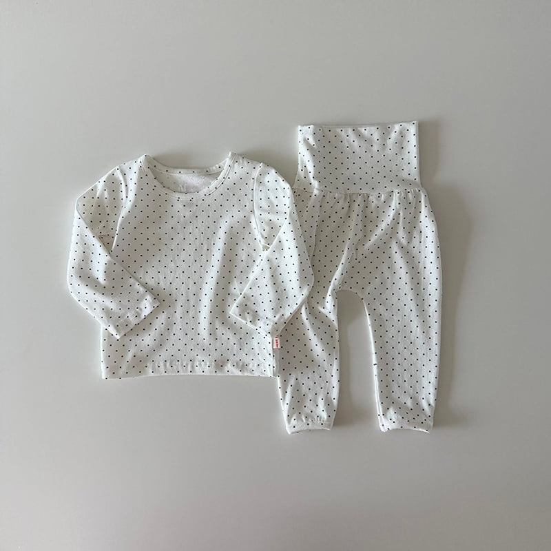 Here I Am - Korean Baby Fashion - #babyboutique - Dot Modal Pajamas - 4