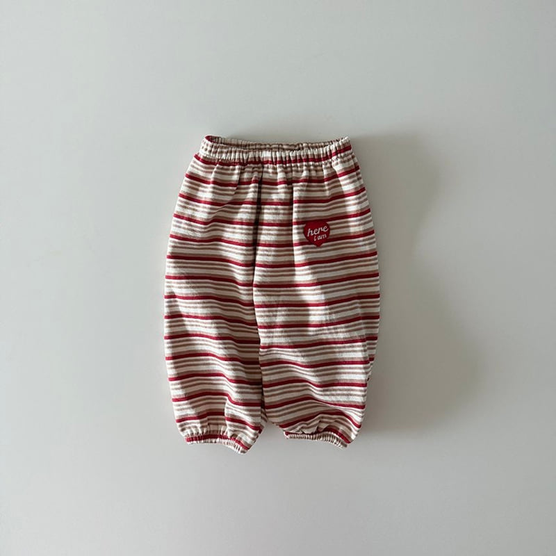 Here I Am - Korean Baby Fashion - #babyboutiqueclothing - Stripe Jogger Pants - 2