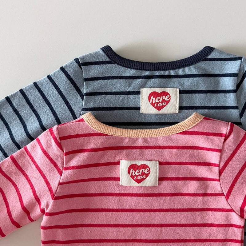Here I Am - Korean Baby Fashion - #babyboutiqueclothing - Madeleine Stripe Pajamas - 8