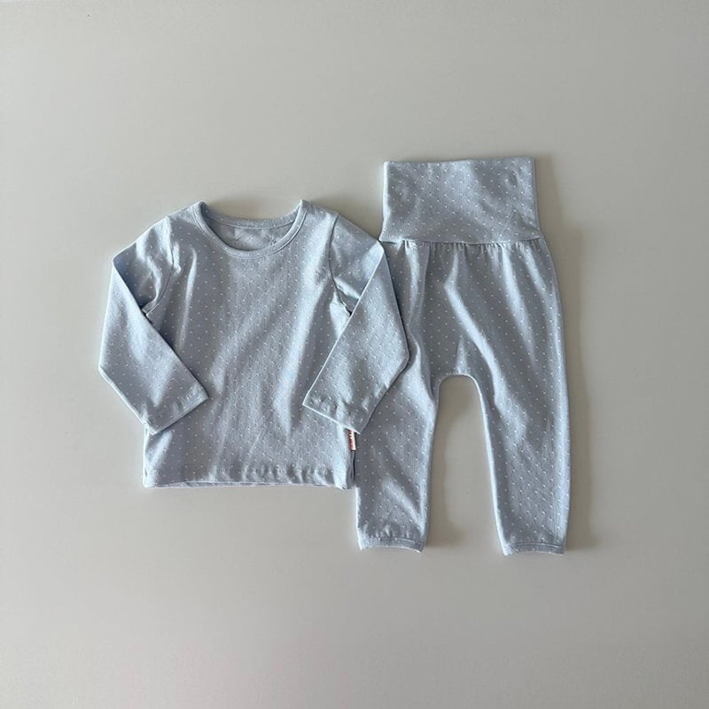 Here I Am - Korean Baby Fashion - #babyboutiqueclothing - Dot Modal Pajamas - 5