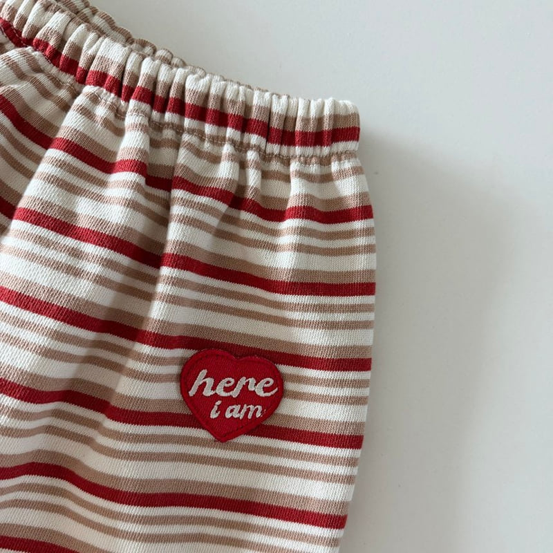 Here I Am - Korean Baby Fashion - #babyclothing - Stripe Jogger Pants - 3