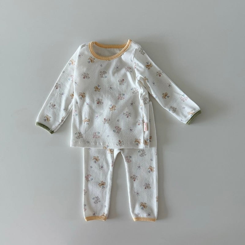 Here I Am - Korean Baby Fashion - #babyclothing - Puppy Pajamas - 8