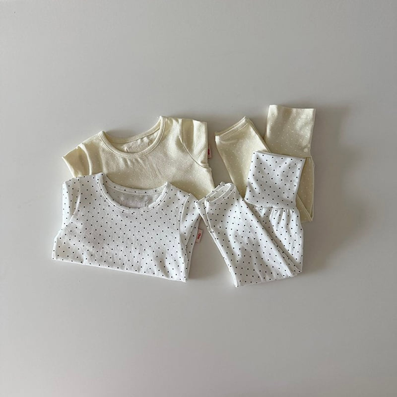 Here I Am - Korean Baby Fashion - #babyfashion - Dot Modal Pajamas - 7