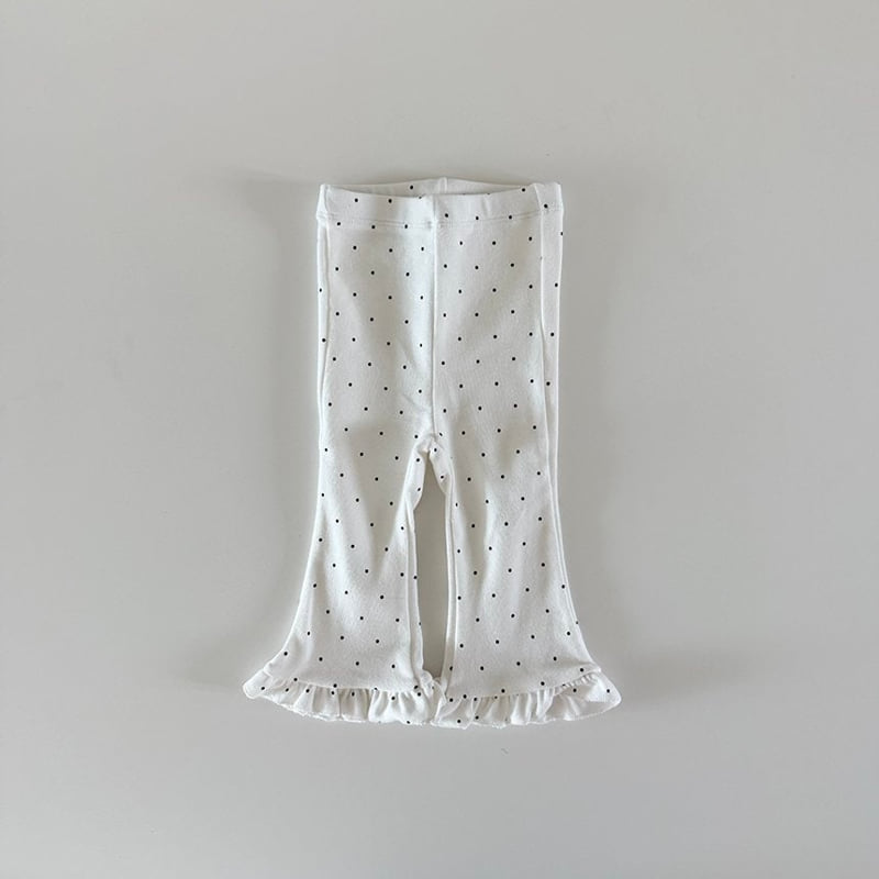 Here I Am - Korean Baby Fashion - #babyfashion - Frill Dot Leggings - 4