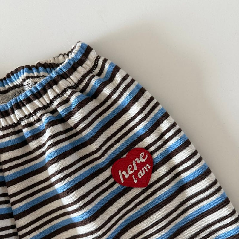 Here I Am - Korean Baby Fashion - #babygirlfashion - Stripe Jogger Pants - 6