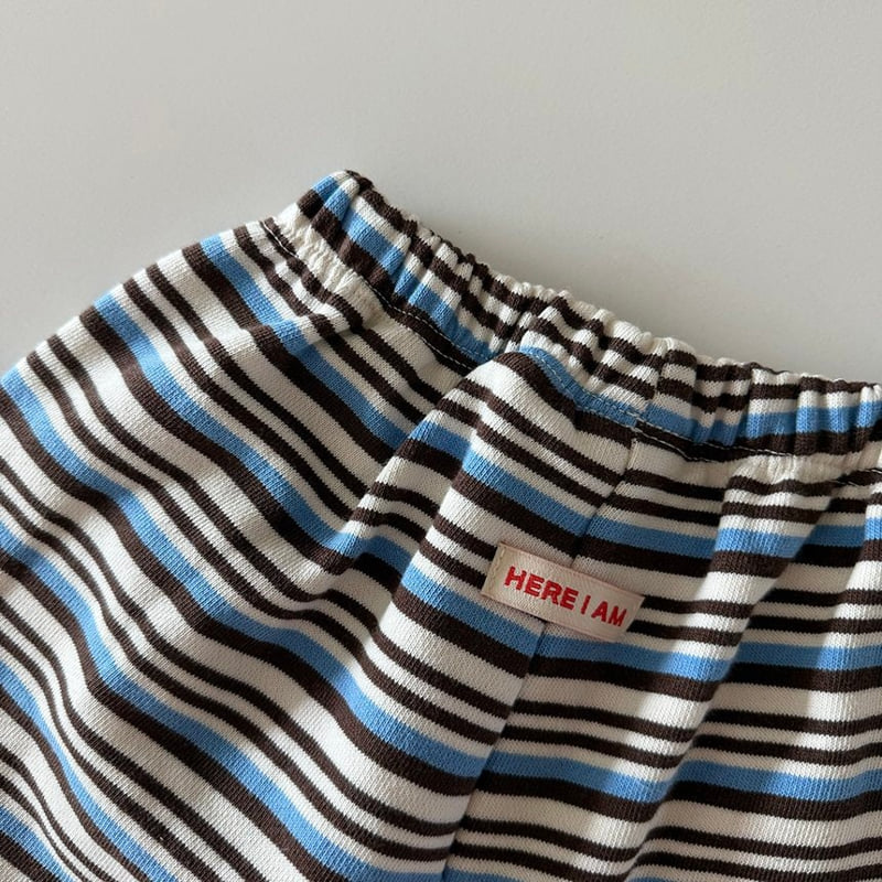 Here I Am - Korean Baby Fashion - #babylifestyle - Stripe Jogger Pants - 7