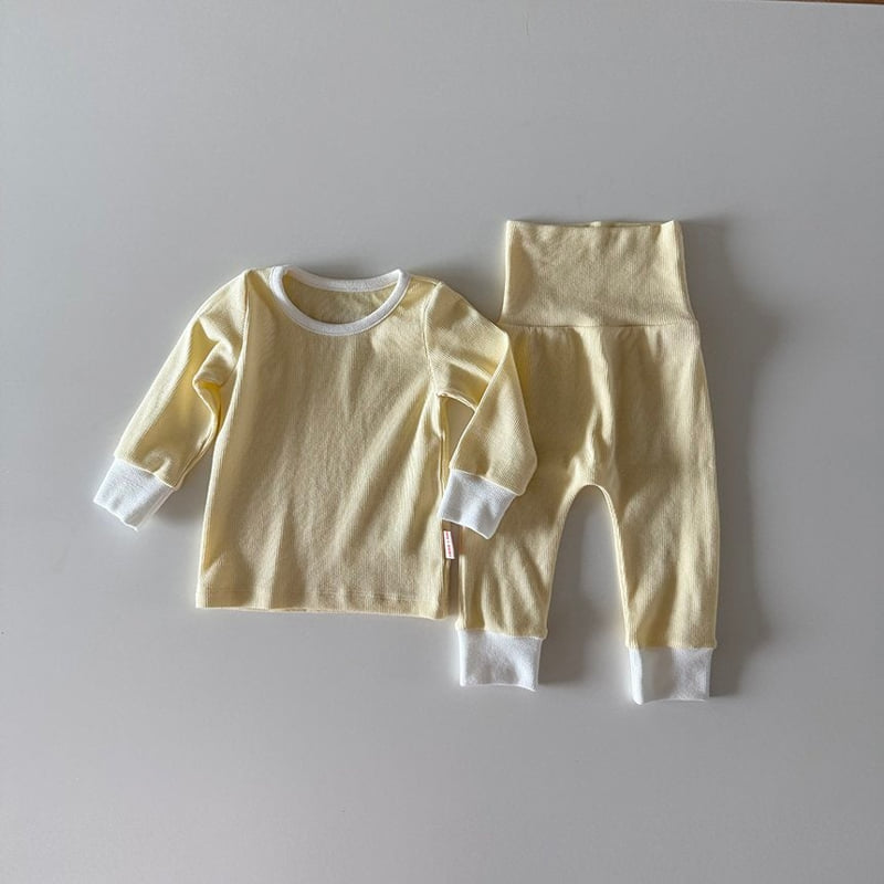 Here I Am - Korean Baby Fashion - #babyoninstagram - Joy Rib Pajamas - 5