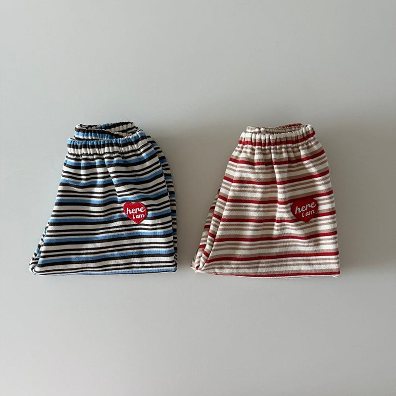 Here I Am - Korean Baby Fashion - #babyootd - Stripe Jogger Pants - 9