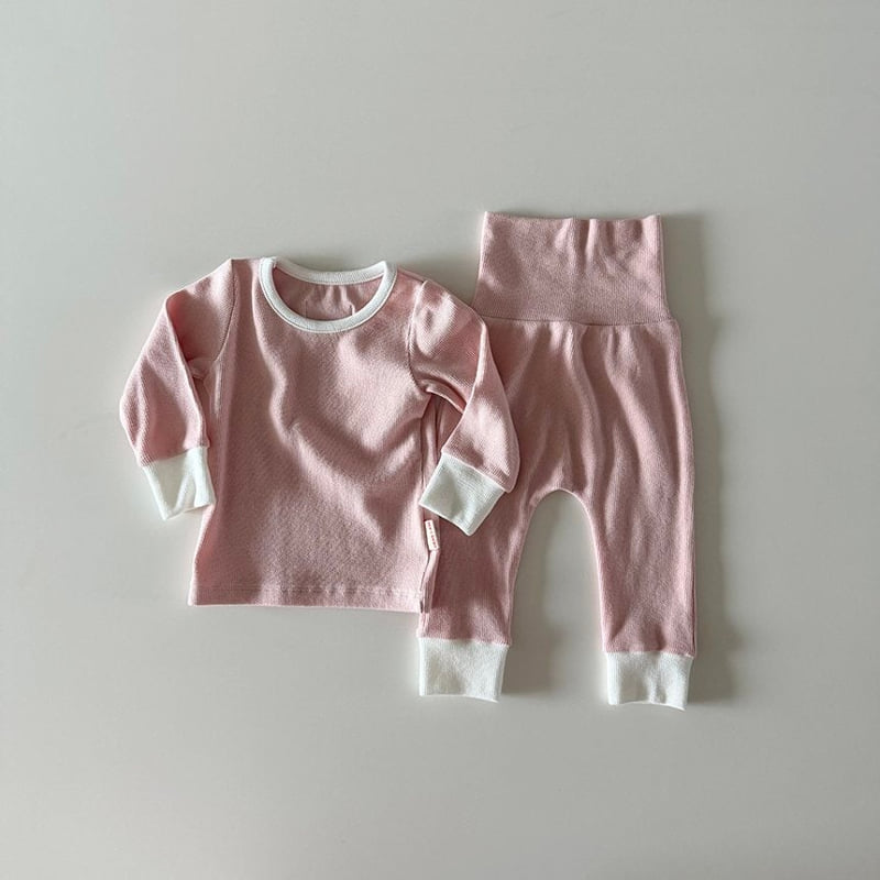 Here I Am - Korean Baby Fashion - #babyootd - Joy Rib Pajamas - 6