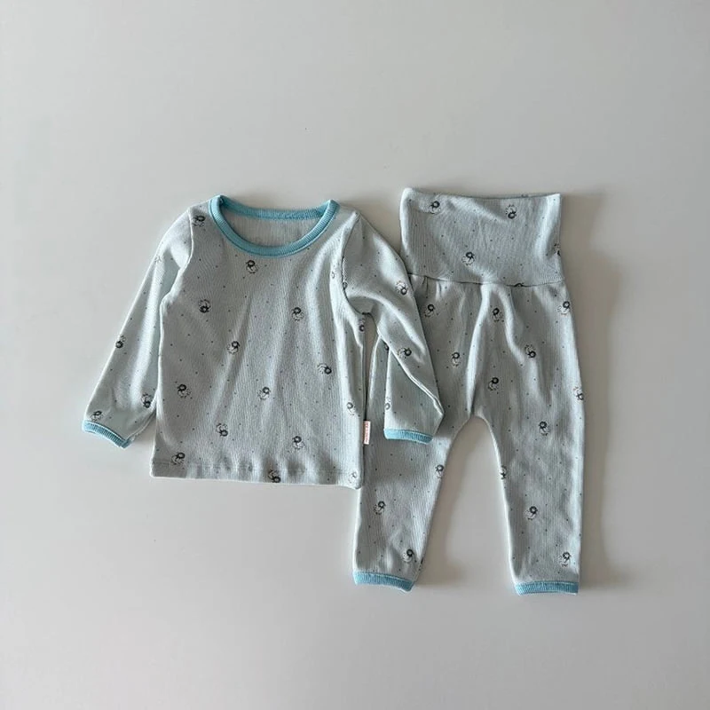 Here I Am - Korean Baby Fashion - #babyootd - Five Guys Pajamas