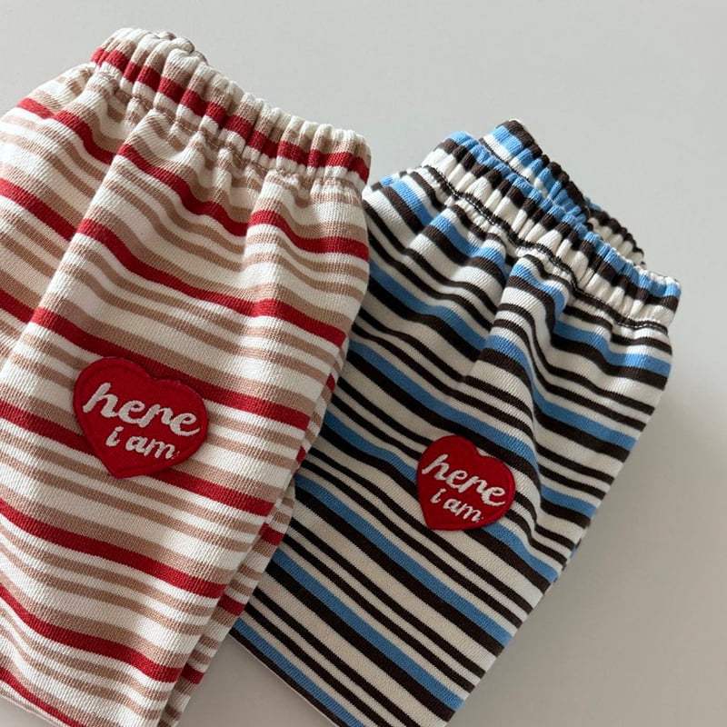 Here I Am - Korean Baby Fashion - #babyoutfit - Stripe Jogger Pants - 10
