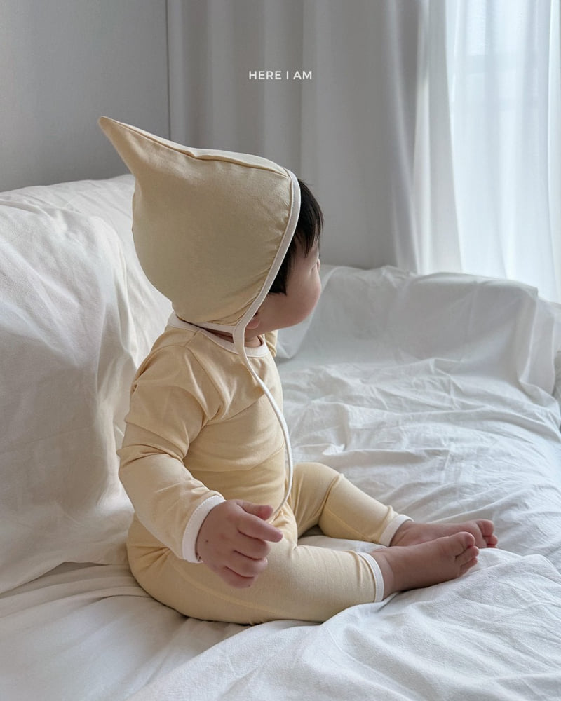 Here I Am - Korean Baby Fashion - #babyoutfit - Plain Hat - 8
