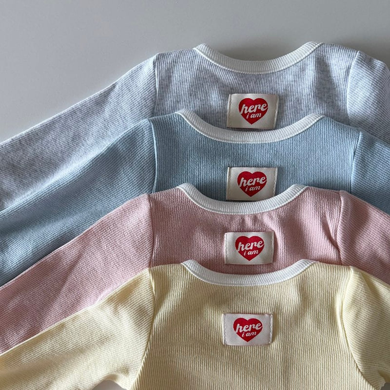 Here I Am - Korean Baby Fashion - #babyoutfit - Joy Rib Pajamas - 7