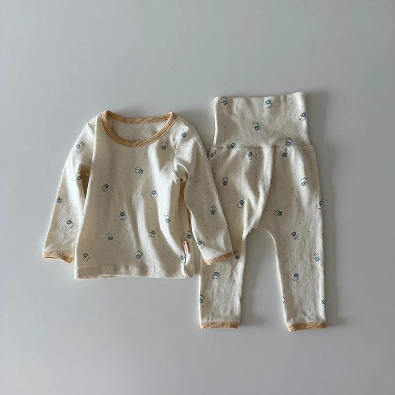Here I Am - Korean Baby Fashion - #babyoutfit - Five Guys Pajamas - 3