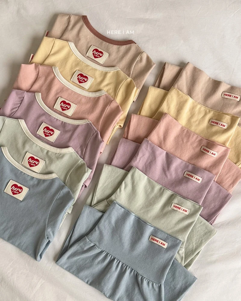 Here I Am - Korean Baby Fashion - #babywear - Plain Pajamas