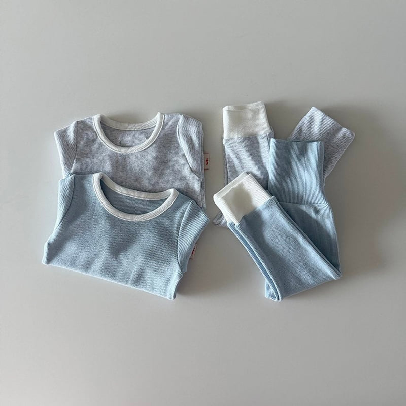 Here I Am - Korean Baby Fashion - #onlinebabyboutique - Joy Rib Pajamas - 10