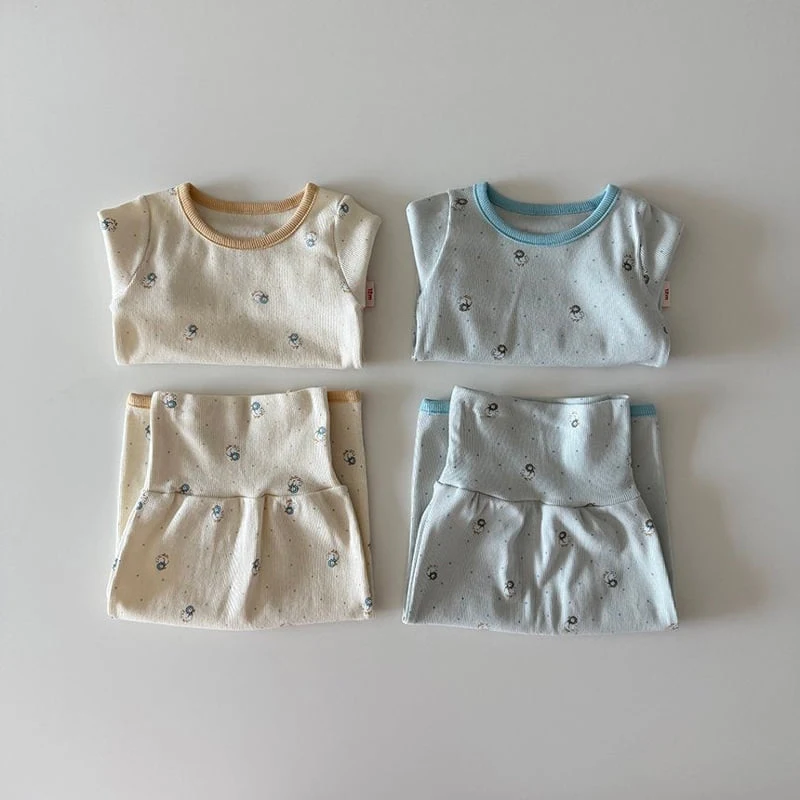 Here I Am - Korean Baby Fashion - #onlinebabyboutique - Five Guys Pajamas - 5